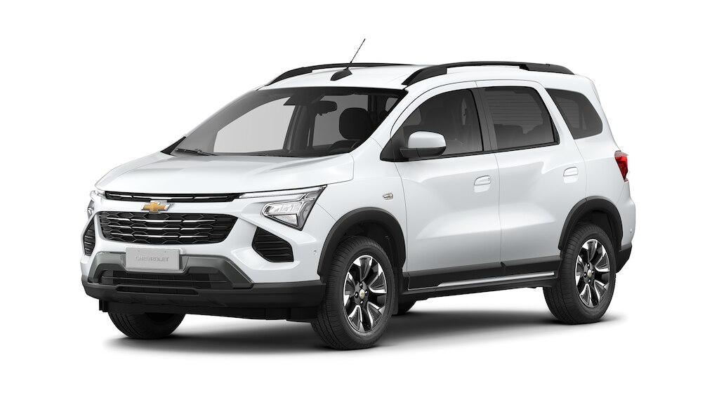 Conheça o novo Chevrolet Spin 2027 na versão Premier e na cor Branco Summit